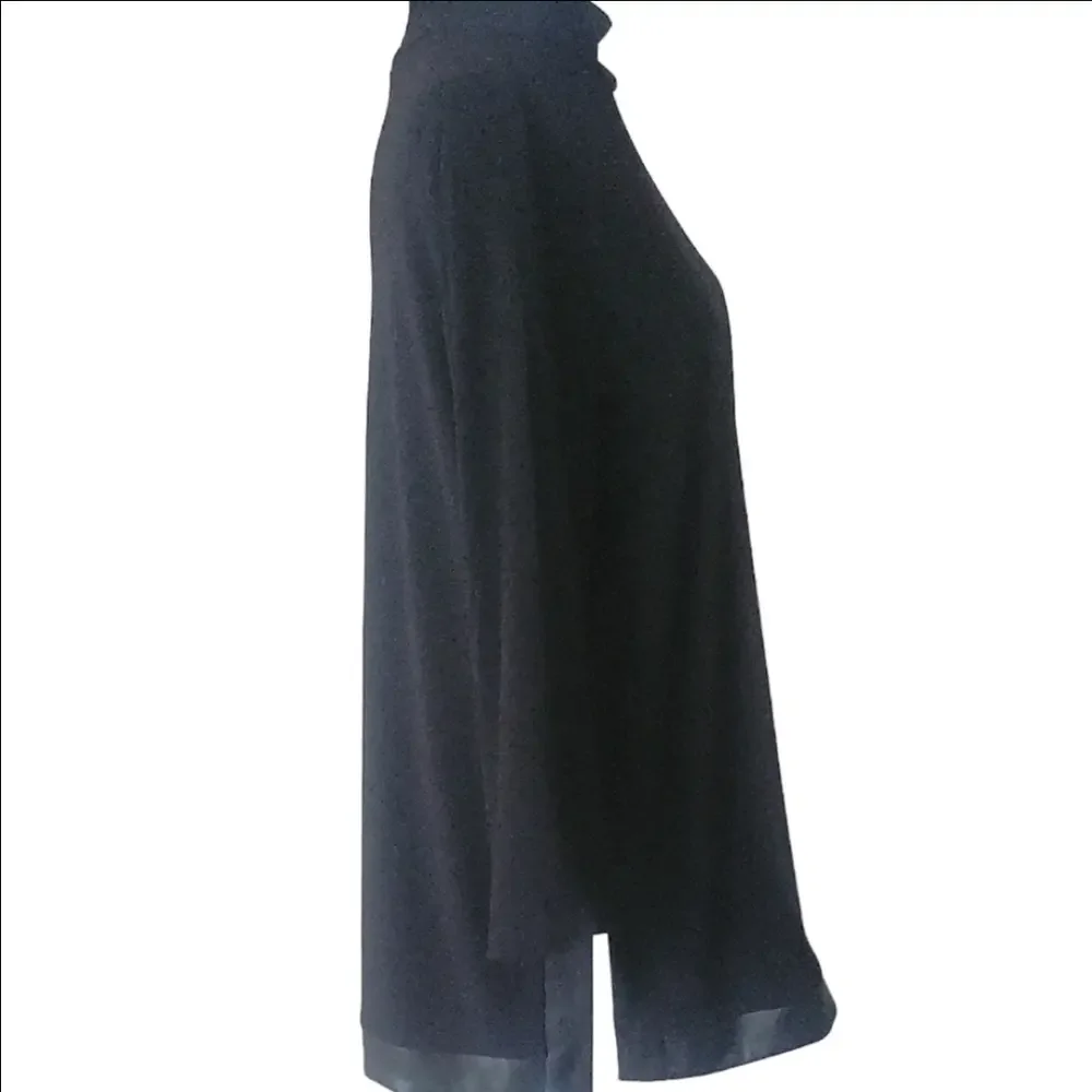 Anne Klein Black Tunic Top - Picture 5 of 10